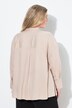 Blusa con pieghe sulle spalle e maniche lunghe