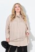Blusa con pieghe sulle spalle e maniche lunghe