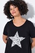 T-shirt, A-line, sequin star