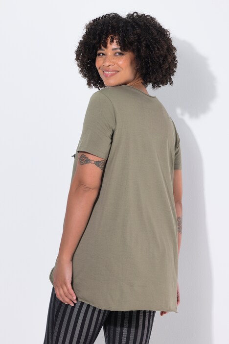 T-shirt, A-line, sequin star