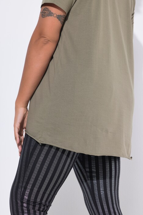 T-shirt, A-line, sequin star