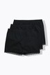 Slips, 3-pack, kanten lint