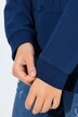 Sweat-shirt à capuche, manches longues et application en forme de fleur