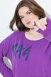 Sweat-shirt oversize avec message, col rond et manches longues