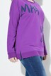 Sweat-shirt oversize avec message, col rond et manches longues
