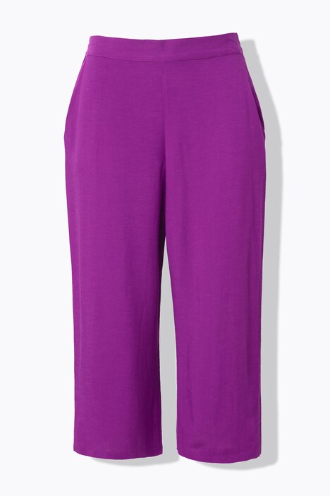 culotte, leveät lahkeet, pellavasekoite