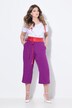 Jupe-culotte en lin mélangé, jambe large