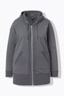Veste à capuche, manches longues et bords francs