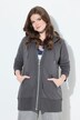 Veste à capuche, manches longues et bords francs