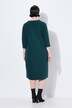 Robe en jersey avec poches, décolleté en V et manches 3/4