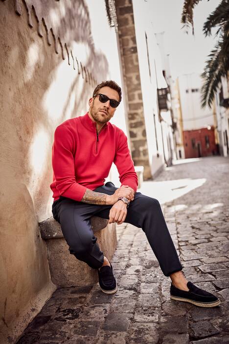 Pull camionneur JP 1880, finition FLEXNAMIC®. Col zippé – jusqu'au 7 