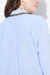 Gestreepte blouse, A-lijn, overhemdkraag, lange mouw