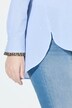 Gestreepte blouse, A-lijn, overhemdkraag, lange mouw