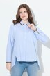 Gestreepte blouse, A-lijn, overhemdkraag, lange mouw