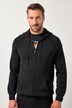 JP1880 vest, elastisch breigoed, capuchon, kangoeroezak, tot 7XL