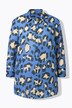 Blouse, leomotief, overhemdkraag, lange mouw