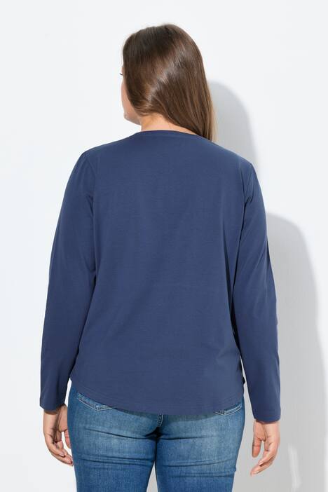 Shirt, ronde hals, lange mouw, OEKO-TEX