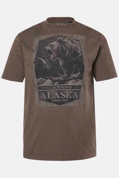 JP1880 T-Shirt, Halbarm, Brustprint, Vintage Look, bis 8 XL