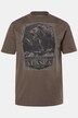 JP1880 T-shirt, korte mouwen, borstprint, vintage look, tot 8XL
