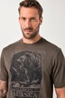 JP1880 T-shirt, korte mouwen, borstprint, vintage look, tot 8XL