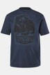 Camiseta JP 1880, media manga, estampado en el pecho, look vintage, hasta la talla 8 XL