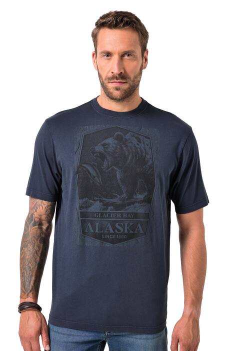 Tričko JP1880, krátké rukávy, potisk na hrudi, vintage vzhled, do 8XL