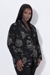 Jacquard-blazer, reverskraag, lange mouwen, elastische voering
