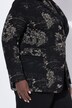 Jacquard-blazer, reverskraag, lange mouwen, elastische voering