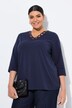 Camisa, escote decorado, Classic, manga 3/4