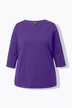 Shirt, versierde V-hals, classic, 3/4-mouw