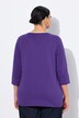 Shirt, versierde V-hals, classic, 3/4-mouw