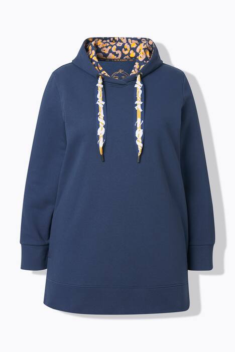 Sweat-shirt long à capuche, manches longues, OEKO-TEX