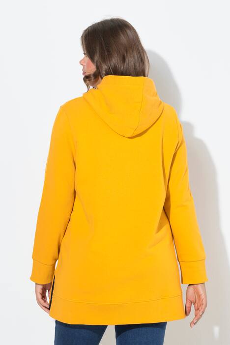 Sweat-shirt long à capuche, manches longues, OEKO-TEX