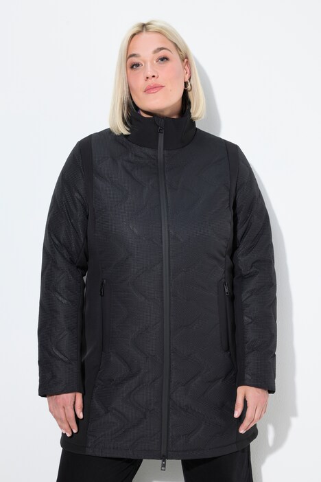 HYPRAR jas met laserstiksel, softshell inzetten, capuchon