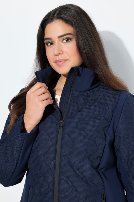 HYPRAR jas met laserstiksel, softshell inzetten, capuchon