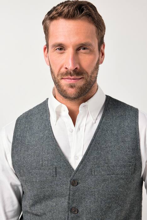 JP1880 waistcoat, tweed, FLEXNAMIC®, knitted back, up to 7 XL