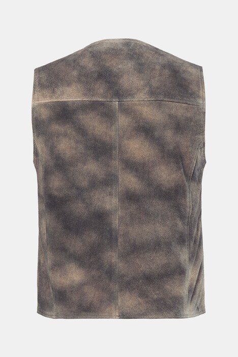 JP1880 leren vest, traditioneel, rundleer, tot maat 72