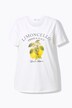 T-shirt, lemon motif, half sleeve