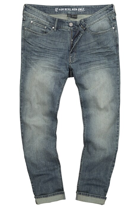 Džíny FLEXNAMIC®, kolekce Denim, břišní střih, vintage vzhled, rovný střih, 5 kapes, do velikosti 36/72, prodloužená velikosti do 134