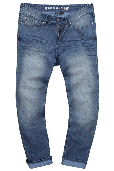 Džíny FLEXNAMIC®, kolekce Denim, břišní střih, vintage vzhled, rovný střih, 5 kapes, do velikosti 36/72, prodloužená velikosti do 134