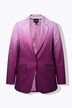 Blazer, gradient farge, reverskrage, helfôret