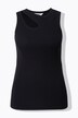 Débardeur côtelé, coupe Slim Fit, découpe