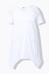 T-shirt dal taglio svasato con cucitura decorativa e rete sulle spalle