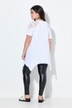 T-shirt dal taglio svasato con cucitura decorativa e rete sulle spalle