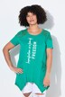 T-shirt dal taglio svasato con cucitura decorativa e rete sulle spalle