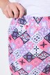 Pantaloni con taglio della gamba ampio in raso con stampa