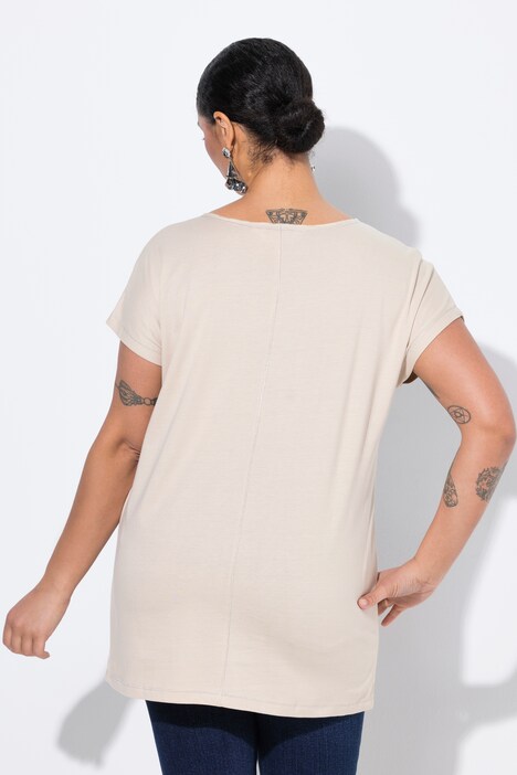 T-shirt, stripes, lettering, rhinestones