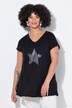 T-skjorte, oversized, paljettstjerne, volang