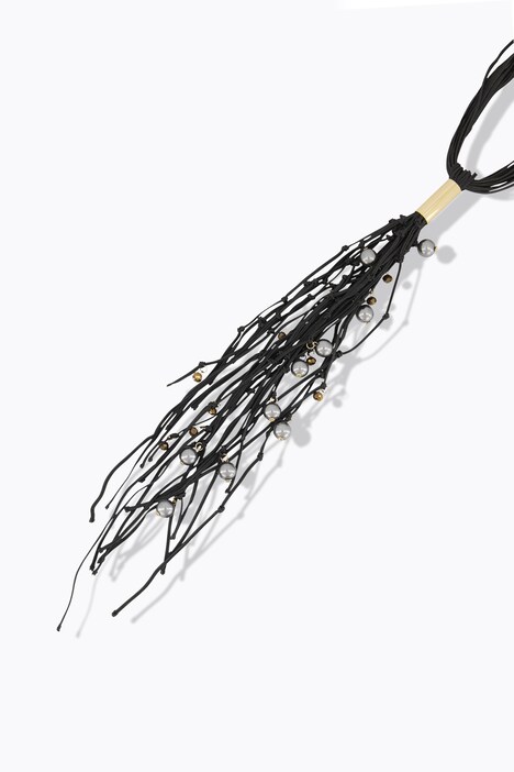 Kette, Zierbänder, Perlen