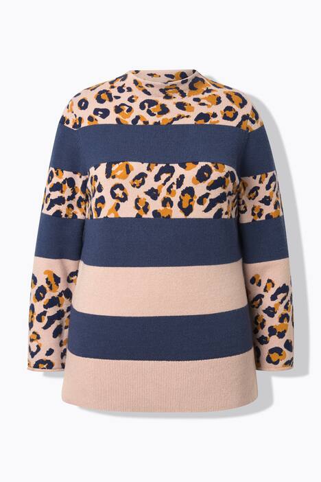 Pull en maille, manches longues et col roulé